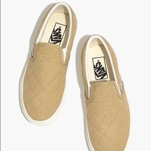 Quilted Marshmallow slip on Vans from Madewell